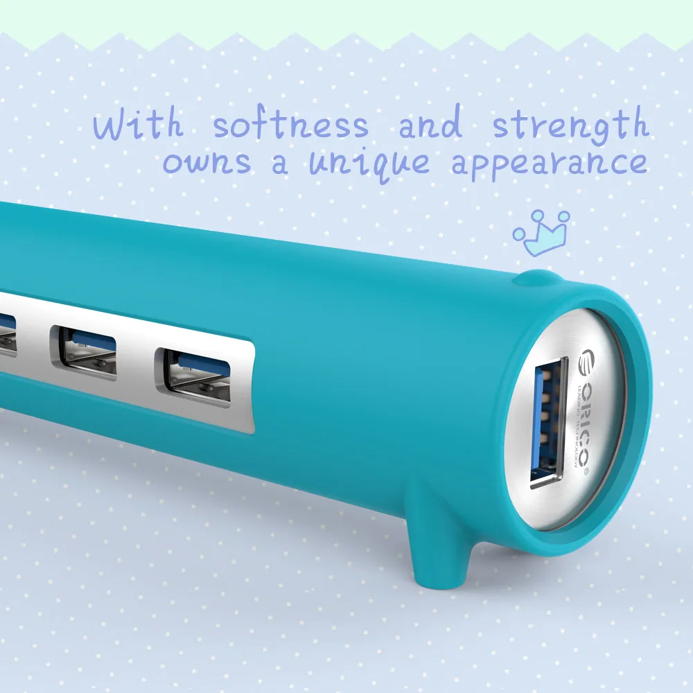 ORICO 4 портовый USB 3 0 милый концентратор в форме питомца 5 Гбит/с функцией OTG 100 Дата