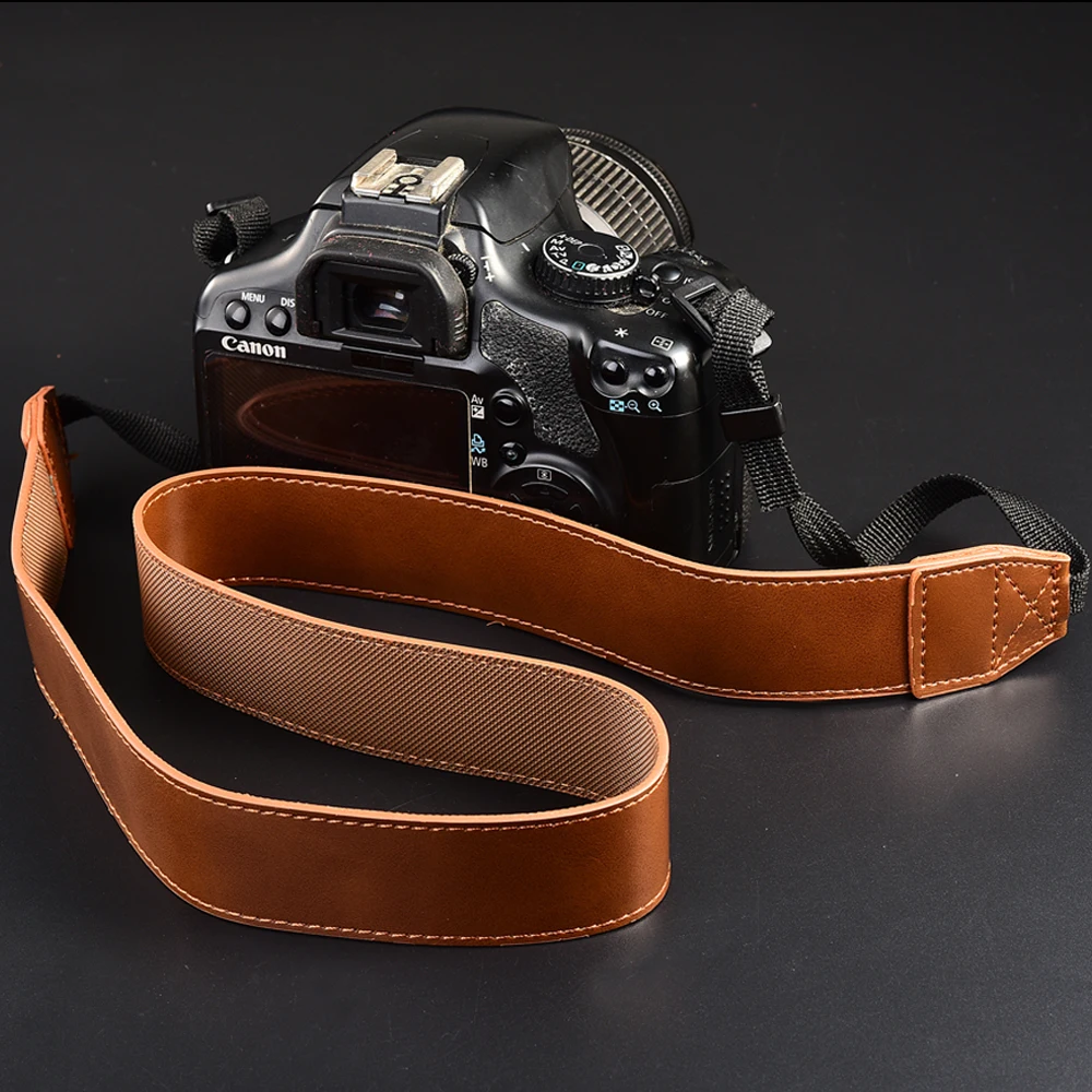 Ремешок из искусственной кожи для камеры Nikon Canon Sony запасные части фотосъемки