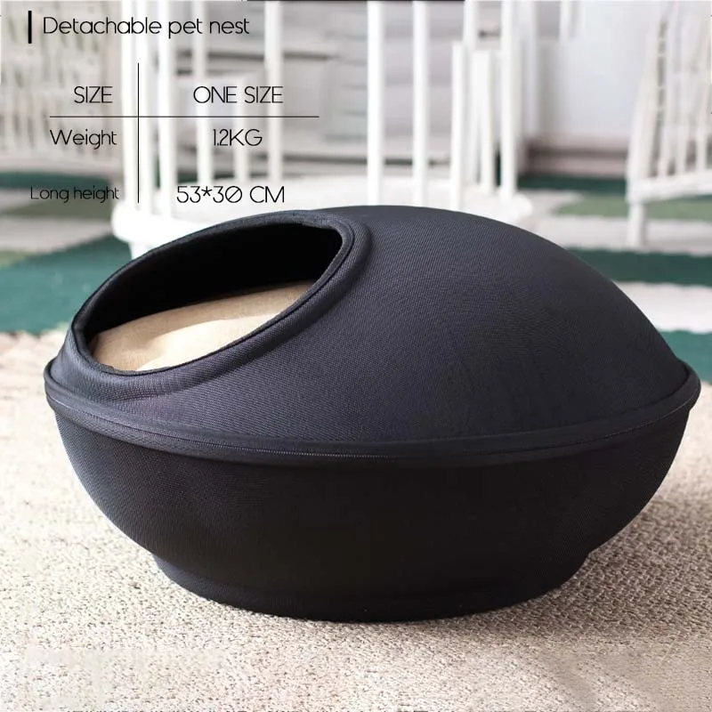 2 в 1 кровать для кошки взрывающиеся котята маленький домик теплые мягкие гнездо