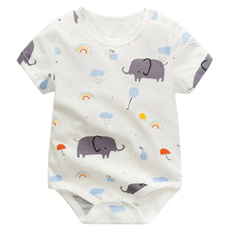 2021 Футболка для малышей с коротким рукавом и комбинезон длинным летние 100%