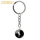 Женский брелок для ключей с изображением танцующих девушек