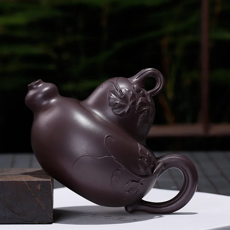 Кастрюля из фиолетового песка Gu's чайник старой фиолетовой глины для шахт