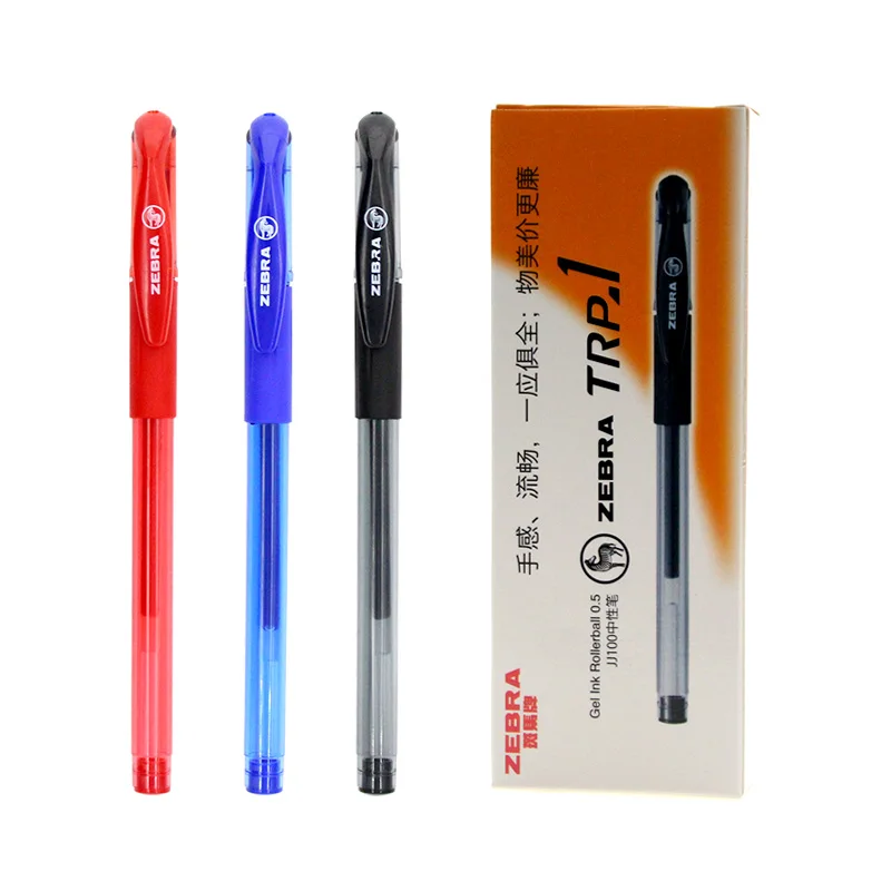 6 шт./компл. Zebra C-JJ100 гелевая чернильная ручка красные/синие/черные чернила 0,5 мм Шариковая ручка pennen принадлежности для письма
