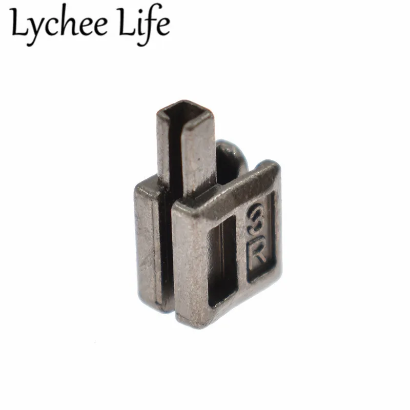 Lychee Life 10 шт. металлический фиксатор для ремонта молнии цинк 3# сплав застежки-молнии DIY ручной работы Швейные отсеки для одежды принадлежности аксессуары