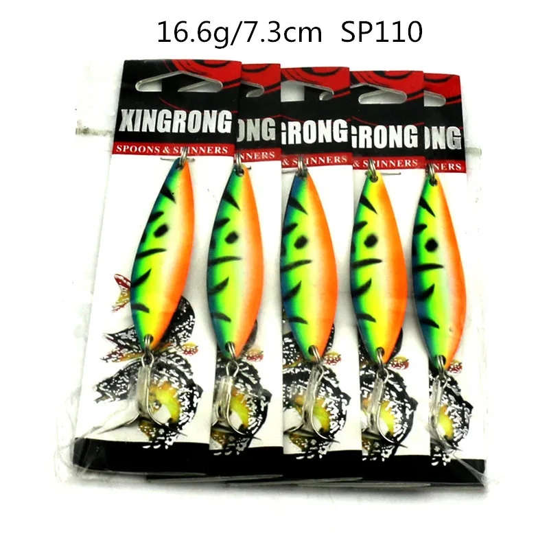 5pcs hard metal sequin spinner spoon japan hook fishing baits wobble pike bass trout lures isca de pesca tackles | Спорт и