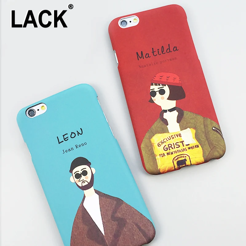 Отсутствие моды мультфильм профессиональный убийца Леон и Mathilda чехол для iphone 6