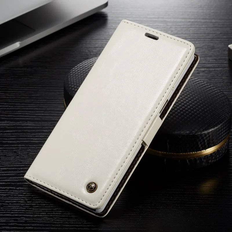 White Кожаный чехол-книжка с магнитным бумажником для samsung Galaxy S8 S9 S10 Plus Note 9 8 S9Plus S8Plus Note8 Note9 S7 Edge Coque - Цвет: White