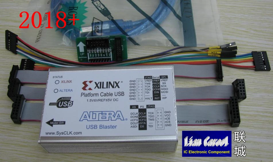 Кабель USB ALTERA Blaster 2 в 1 для платформы Xilinx линия загрузки|line in|line in usbline cable |