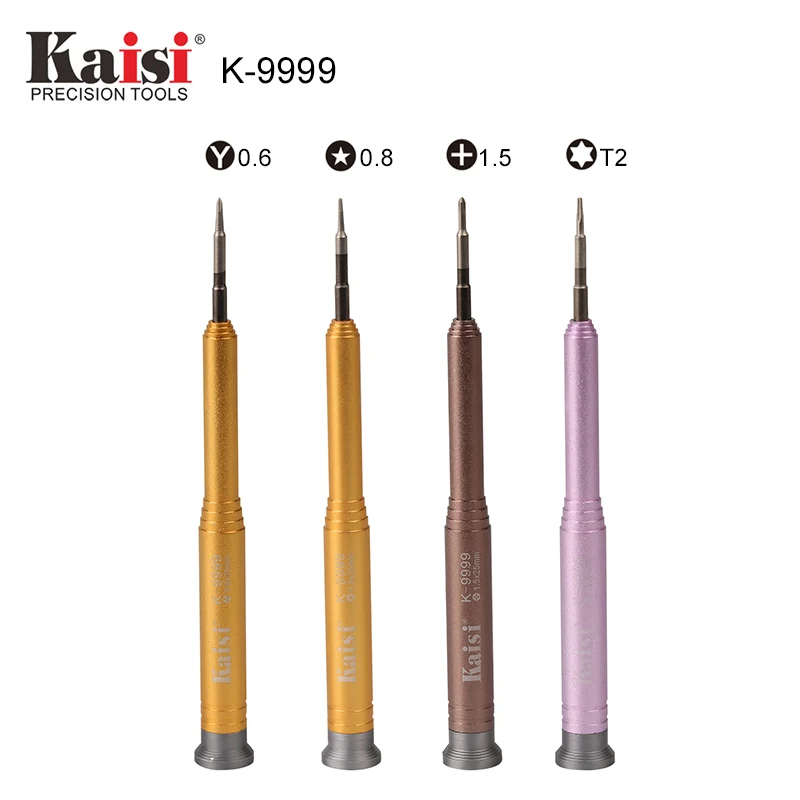 Прецизионная отвертка kaisi T2/0 6 Y Tip/0 8 Pentalobe/1 5 Phillips для iPhone 7 X инструменты ремонта