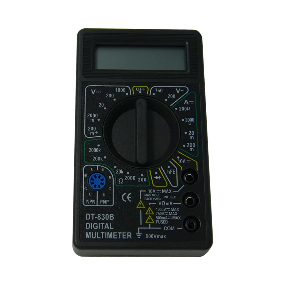 DT830B ЖК дисплей Цифровой Вольтметр Омметр Амперметр мультиметр Ручной тестер AC DC