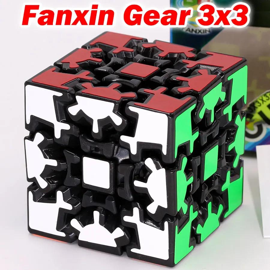 Gear cube(black) Головоломка, магический куб FanXin gear Cube 3x3x3 3*3*3, скоростной куб, профессиональная логическая игра, игрушки странной формы, twist wisdom club Z - Цвет: Gear cube(black)