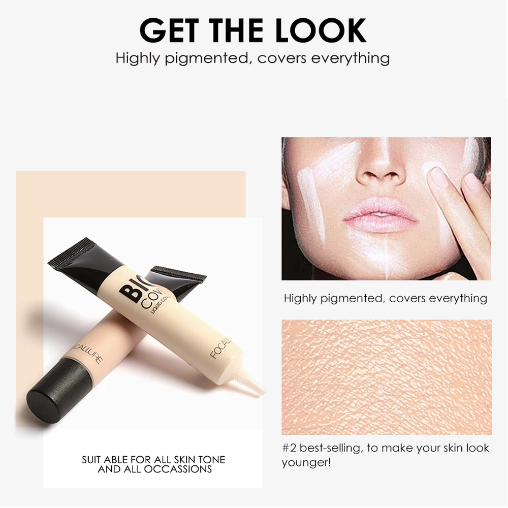 FOCALLURE большая крышка жидкий увлажняющий консилер контроль масла