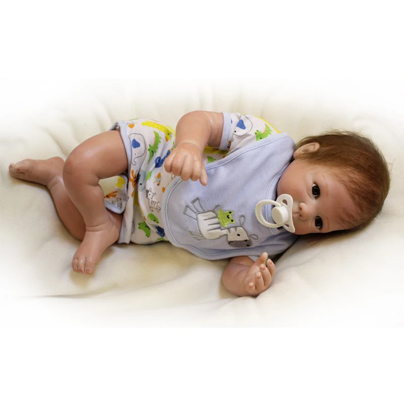 48 см Реалистичная кукла для новорожденных виниловая силиконовая игрушки малышей