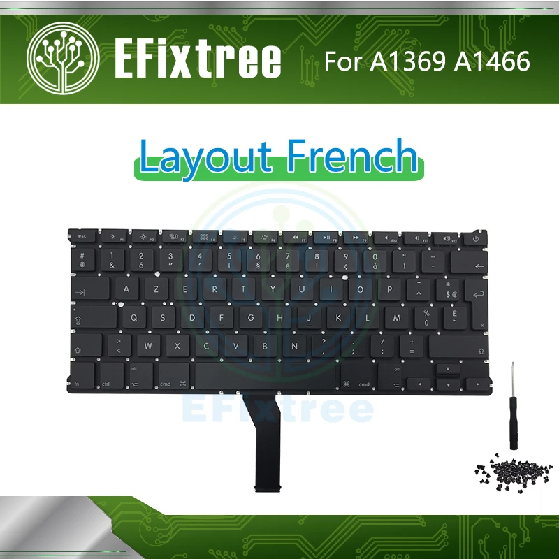 Французская клавиатура A1466 для Macbook Air 13 3 дюйма A1369 макет EMC 2469 2559 2632 2924 2925 2011 2017 год