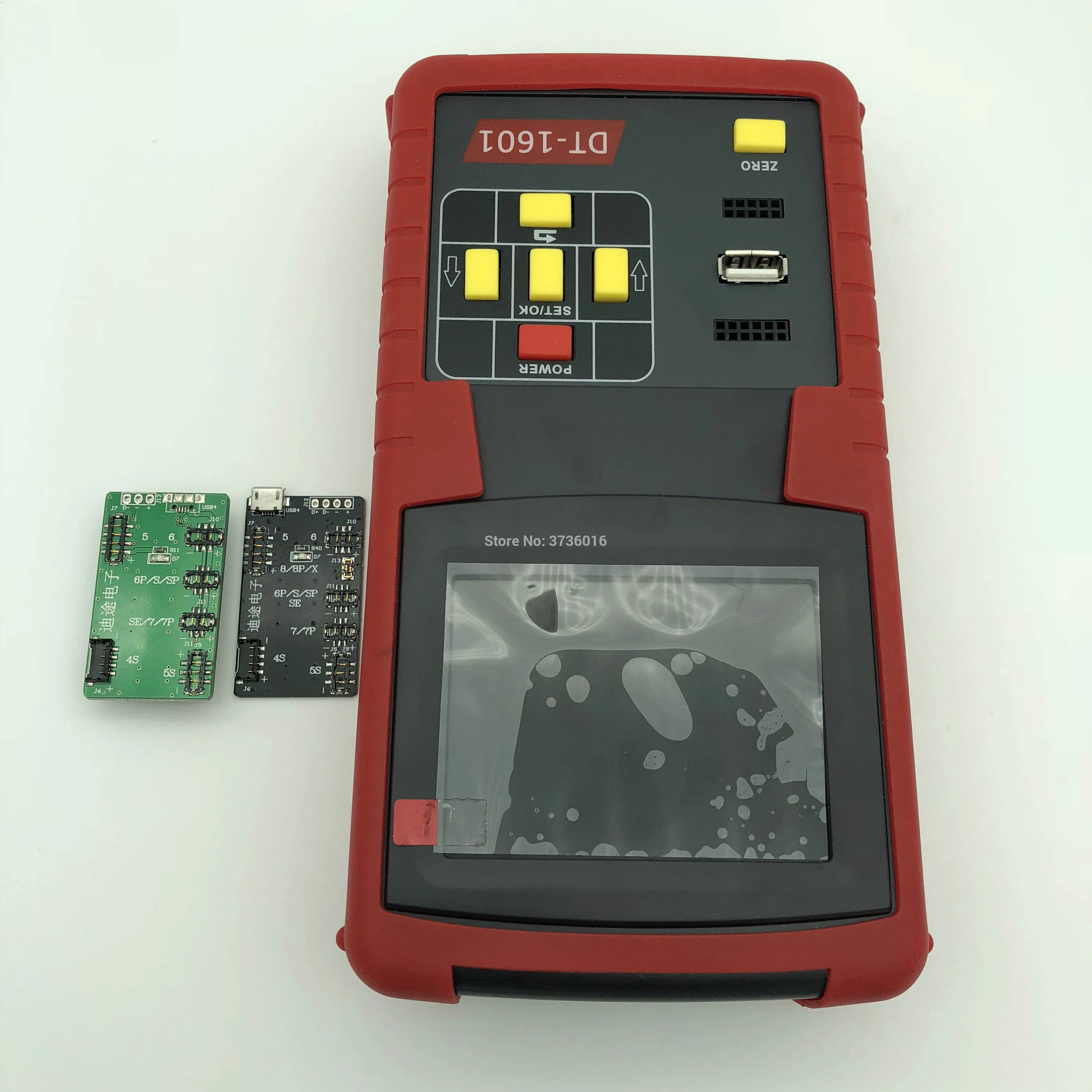 DT-1601 цифровой анализатор для проверки заряда батареи iphone 4 и X | Мобильные телефоны