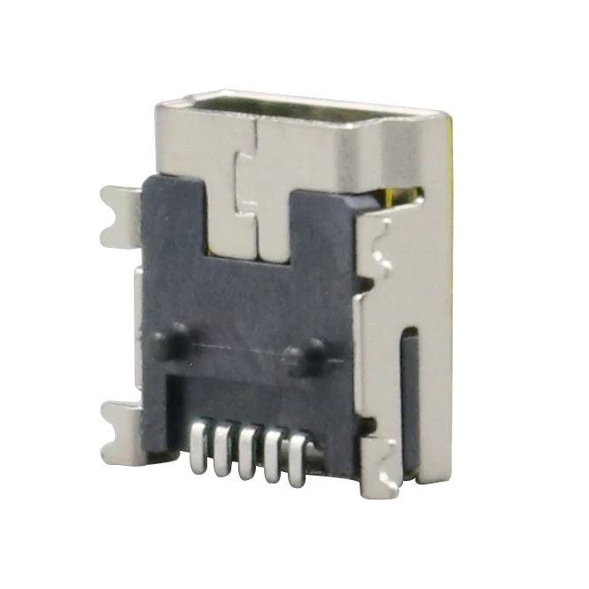 100 шт. медный мини USB Тип B 5-контактный женский SMD стандартный разъем для пайки |