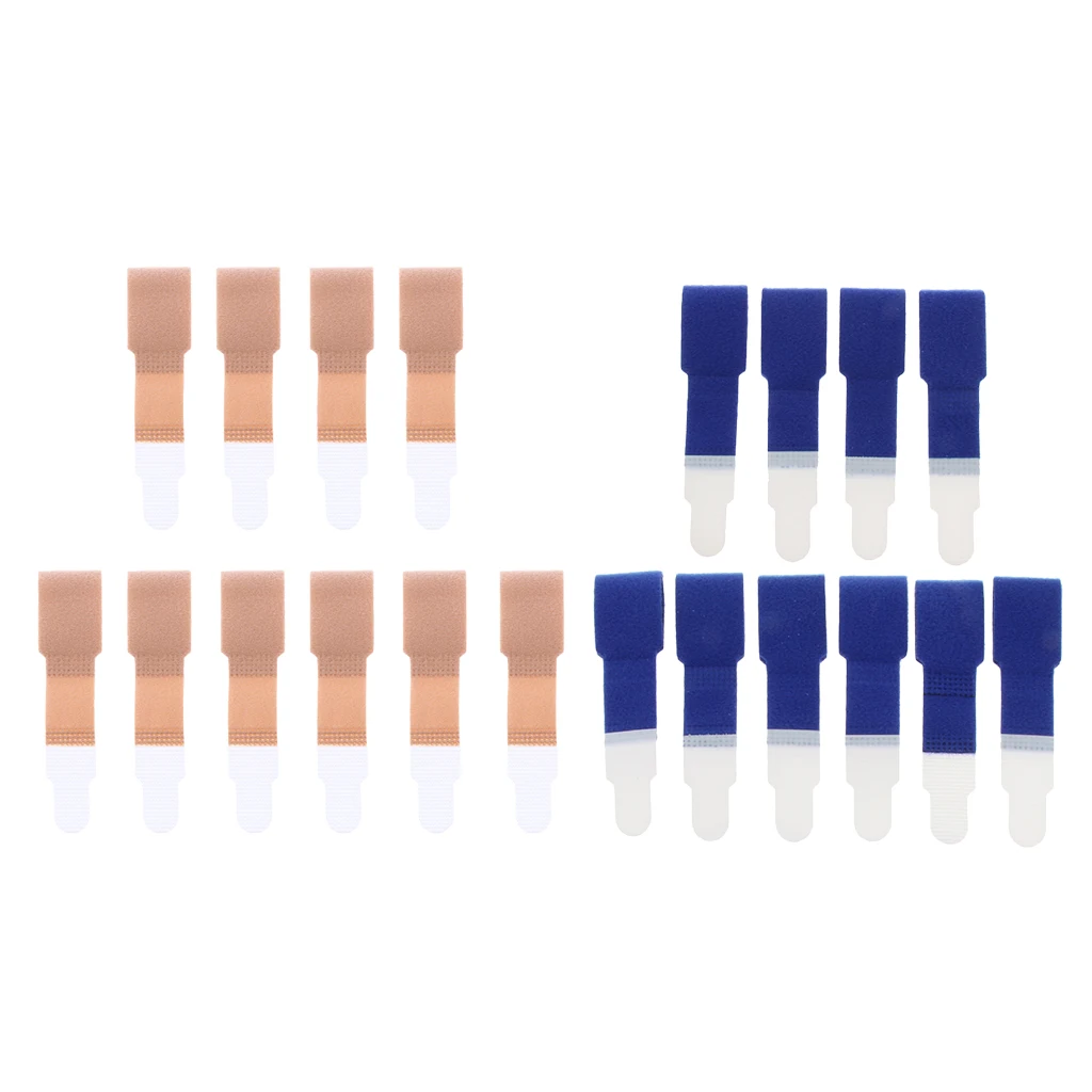 

20 Pieces Toe Separator Bandage Straightener Corrector Toe Brace Wraps for Hammer Toe, Bunions, Cracked Skin,& Nail Fungus.