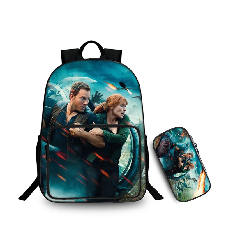 Детский мир Юрского периода mochila рюкзак Парк Юрского периода школьная сумка дорожная ноутбук bagpack детский подарок Qihong - Цвет: 20