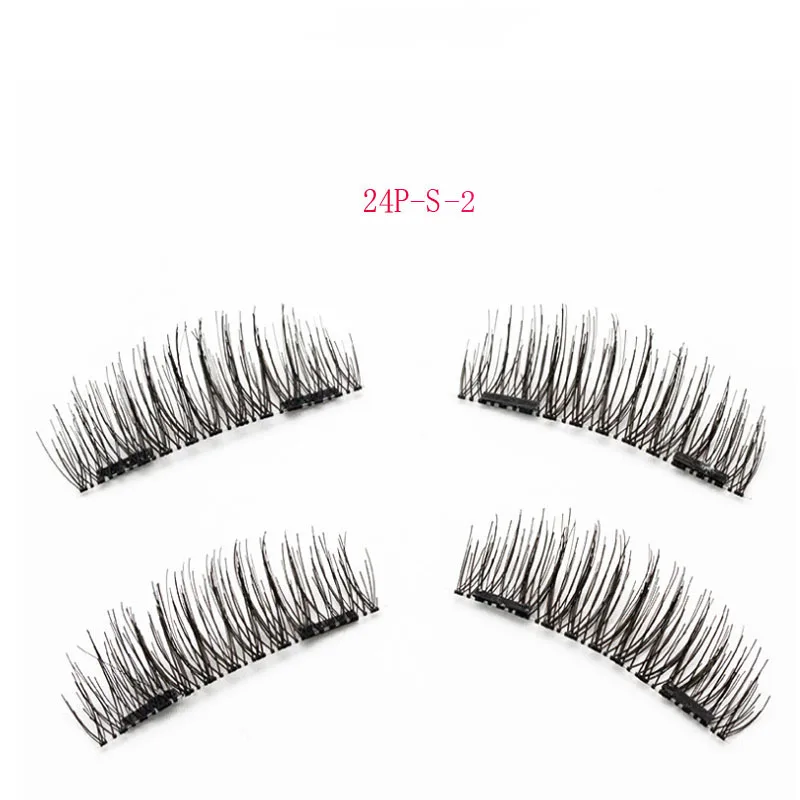 3D Двойные магнитные ресницы натуральная красота без клея Многоразовые Накладные