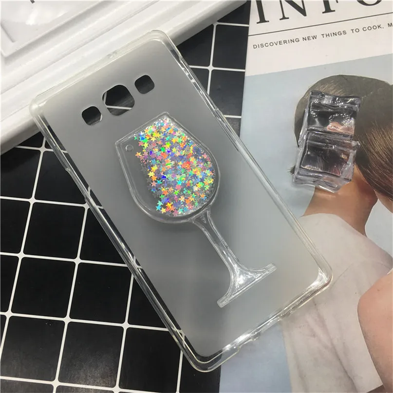 Модные жидкости в форме бокала с красным вином чехол для телефона для Samsung Galaxy J5 J5108 J510F J510 J510H SM-j510FN/DS мягкая термополиуретановая крышка-Чехол