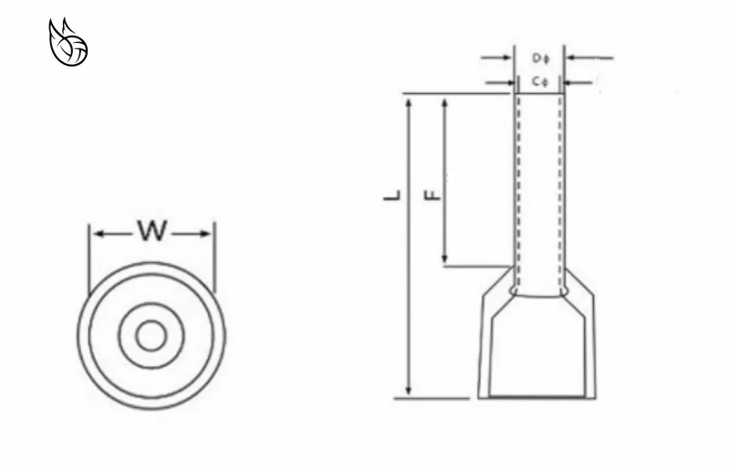 100 шт. E6012 изоляционные трубки терминал 6MM2 10AWG кабель провода разъем изоляционный