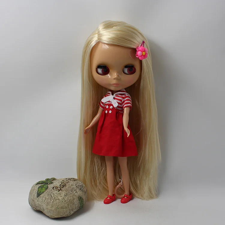 Обнаженные куклы Блит (бледно-светлые волосы темно-коричневая кожа) 014 | Игрушки и