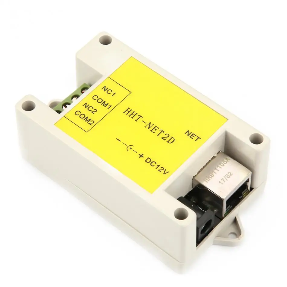 DC12V 2 канала Ethernet IP сетевой релейный модуль Интернет сторожевой высокое качество