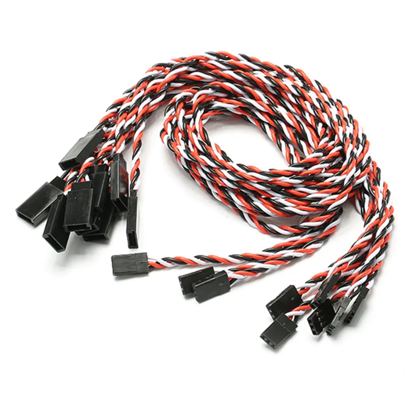 Лидер продаж 10 шт 15/30/45/60 см 22AWG 60 сердечника для Futaba JR анти-помех Servo мм, удлиняющий кабель, для RC вертолет Часть