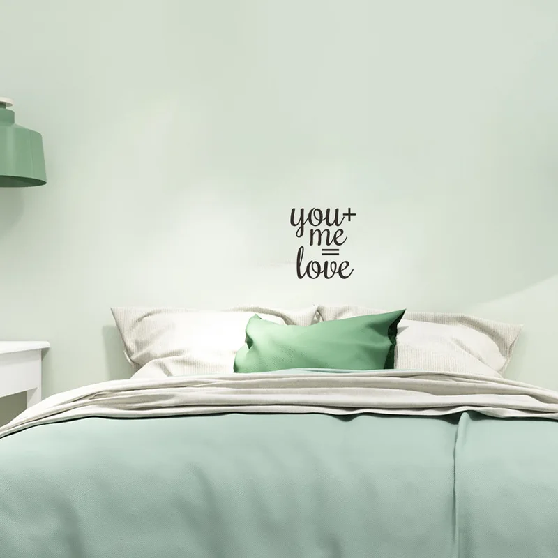 You + me = любовь черный английский резные настенные заметки компьютерная гостиная