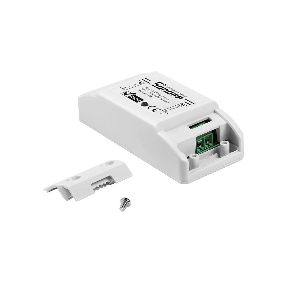 Умный выключатель Itead Sonoff Basic R2 универсальный тип розетки Wi Fi модуль сделай сам