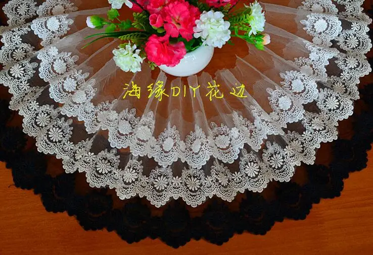 2 ярда 3 цвета ширина 11 см хлопковая марля ретро кружевная ткань модная ручная