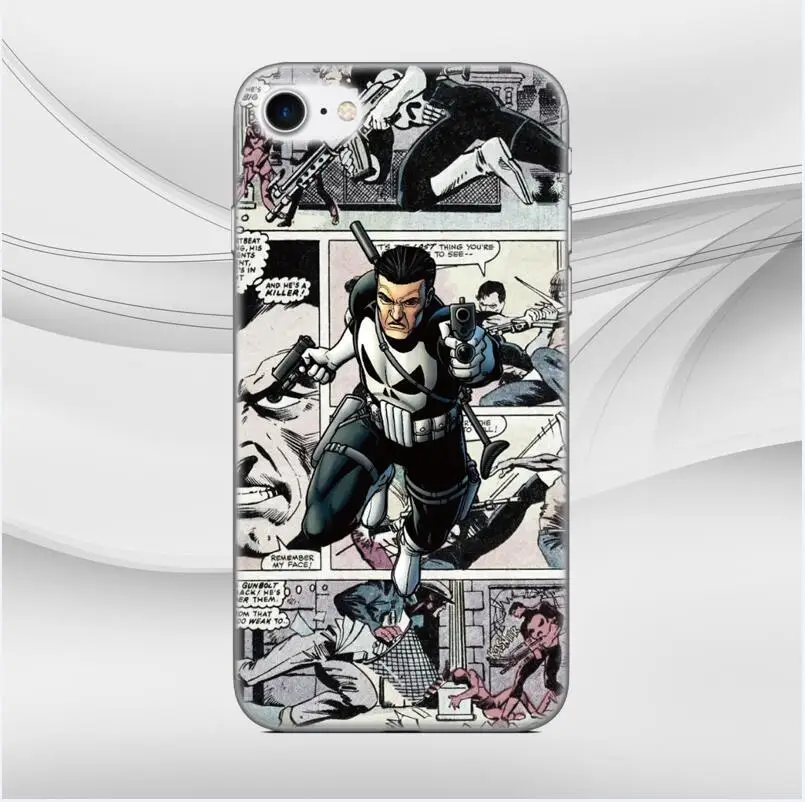 Style 6 Герой комиксов Marvel Оболочка Чехол для iphone X XR XS MAX 5 5S SE 6 6S 7 8 9 Plus для iPod Touch 5 6 Чехол для телефона Coque Чехлы бамперы - Цвет: Style 6