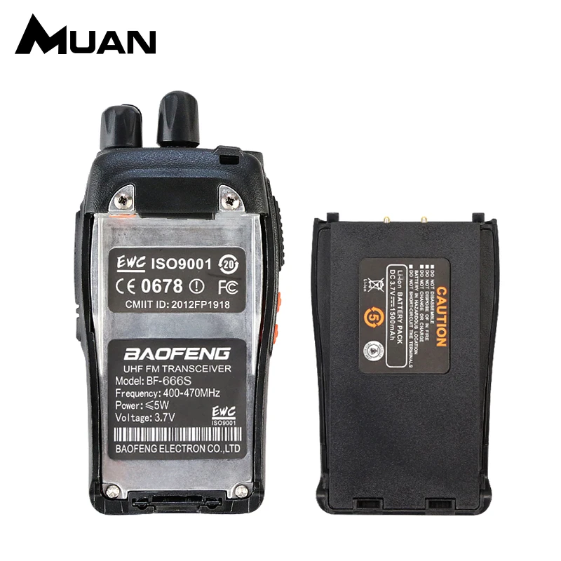 BaoFeng BF-666S Walkie Talkie Профессиональный CB радио 5 Вт UHF 400-470 мГц 16CH Любительское