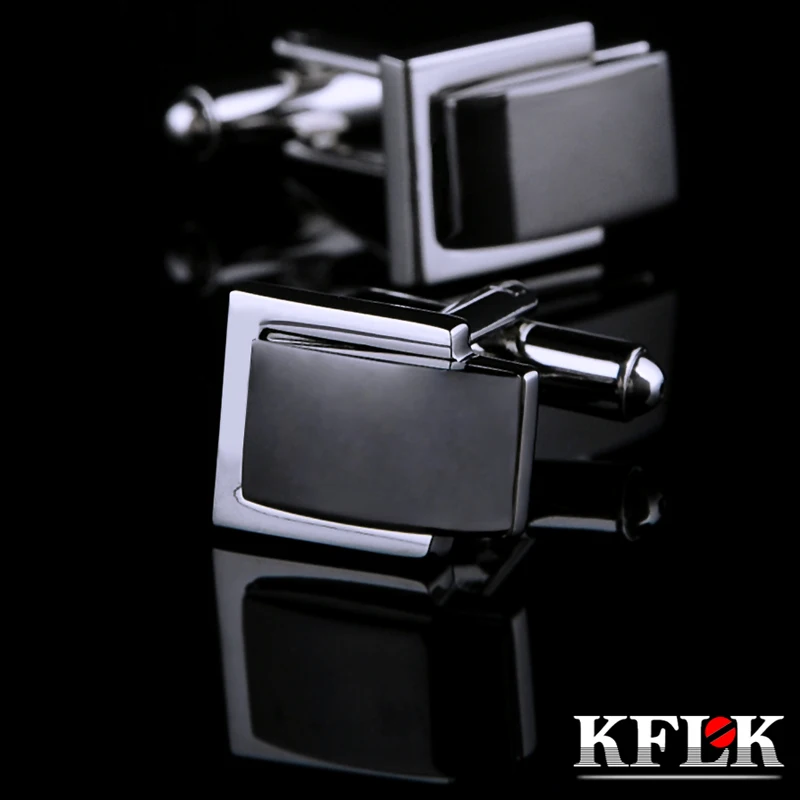 

KFLK 2020 роскошные запонки для рубашек для мужских подарков брендовые запонки на пуговицах и серые Запонки Высокое качество ювелирные изделия...
