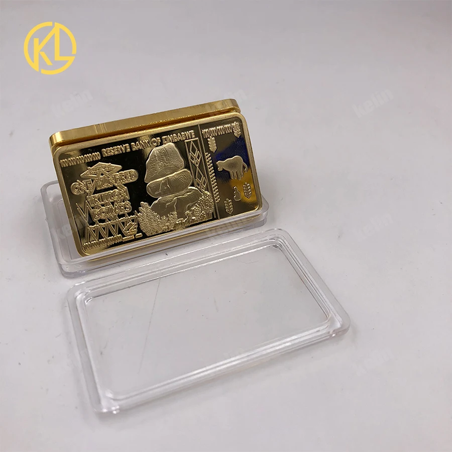 1 шт. золото banknotes 100 триллионов долларов, золото, бар, копии монет, имитация монеты с демонстрацией стенд для коллекции
