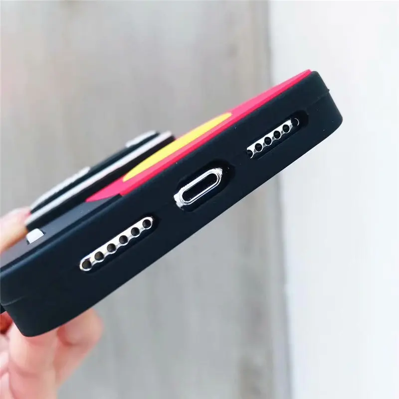 Чехол для iPhone X XR XS Max мягкий милый мультяшный 3D ремень камеры чехол 6 S 7 8 Plus Coque Capa |