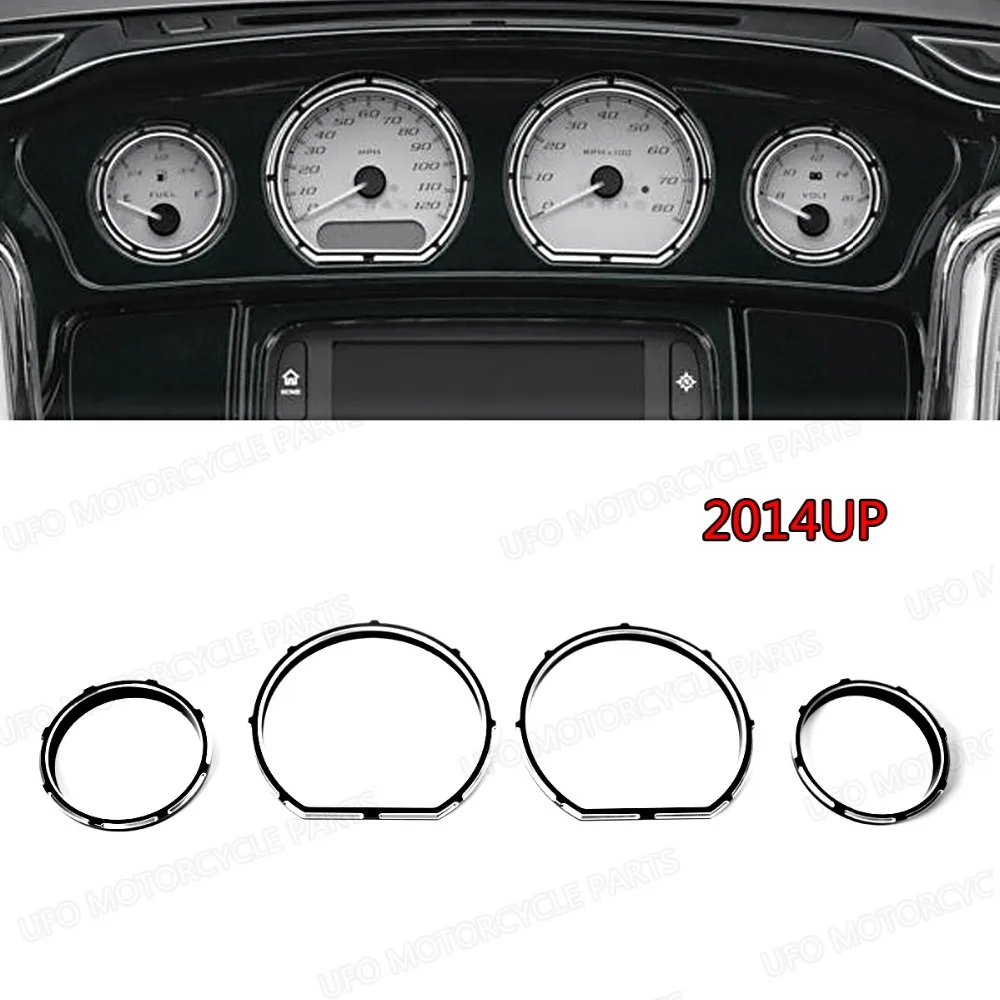Набор черных колец для Harley Touring Street Glide FLHX Tri 14 15 16 17|harley kits|burst harleyglide black |