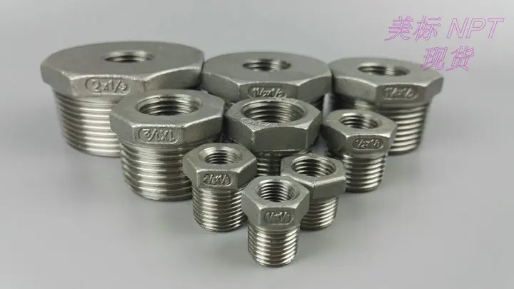 Фитинги из нержавеющей стали редуктор NPTx 1/8 &quot1/4&quot 3/8 &quot1/2&quot 3/4 &quot1&quot 1 25