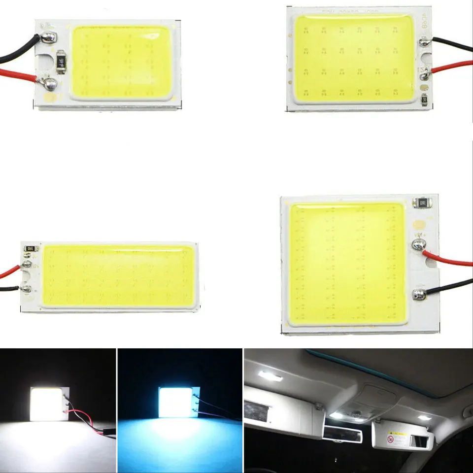 Высокое качество T10 16/24/36/48 Smd Cob Led Панель авто Интерьер Чтение карта лампа светильник C5W гирлянда BA9S T4W T10 Led креплением для вспышки sрeedlite