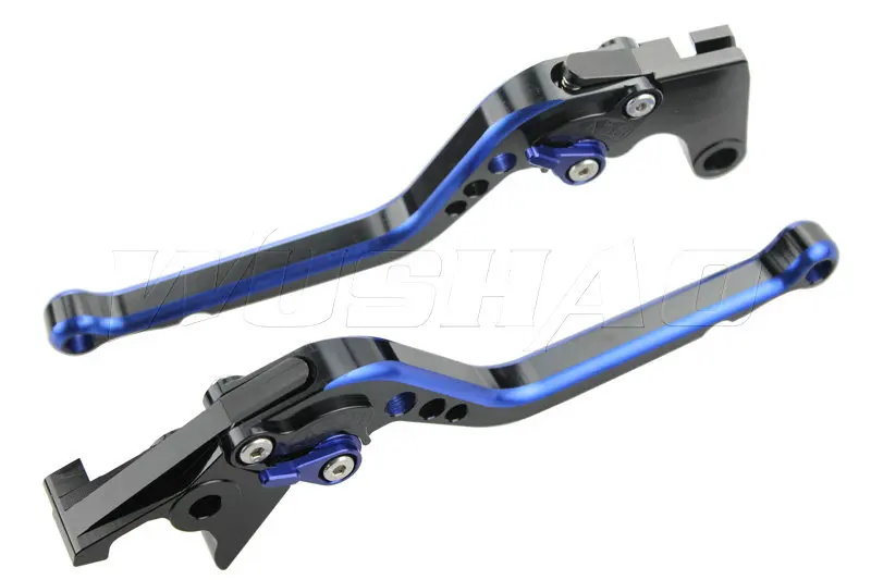 Blue Black Регулируемые тормозные рычаги сцепления с ЧПУ для 2011- Kawasaki Ninja 1000 Z 1000 SX ZX1000 Z1000SX мотоциклетные складные удлиняющие - Цвет: Blue Black