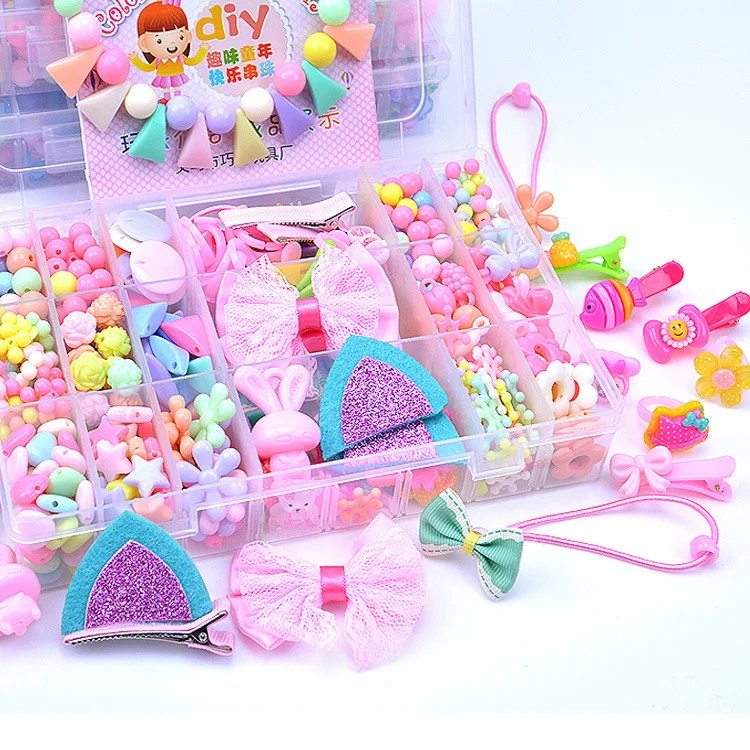 Новинка 2019 Обучающие Детские игрушки с бисером ручная работа заколки для волос