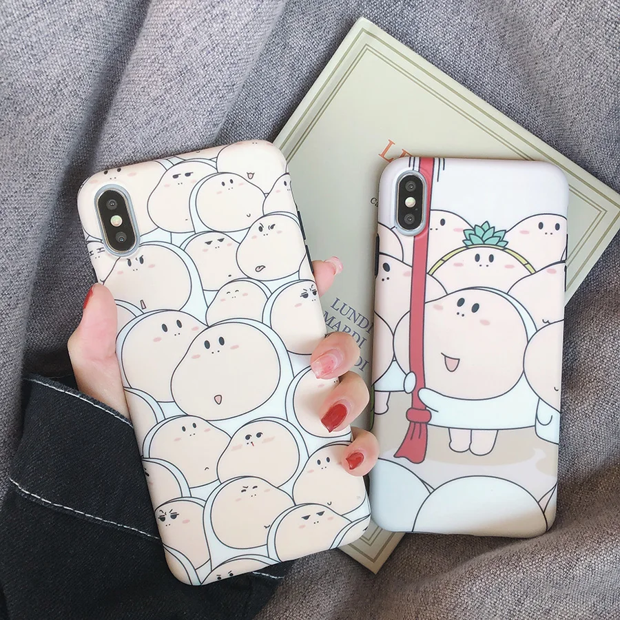 Симпатичное яйцо для iPhoneXs XR XsMax чехол с рисунком из мультфильмов на снижается Shell