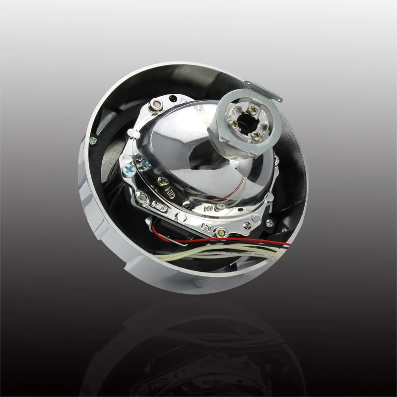 3 дюймов Биксеноновые проекторные линзы двойной глаза ангела комплект H1 лампы с