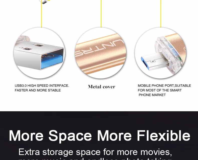 Suntrsi USB флеш-накопитель металлический USB 3,0 флеш-накопитель 64 ГБ высокоскоростной USB флеш-накопитель внешний накопитель USB флеш-накопитель индивидуальный логотип