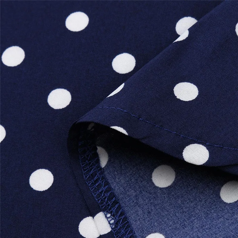 Женское Повседневное платье в горошек Элегантное летнее большого размера с