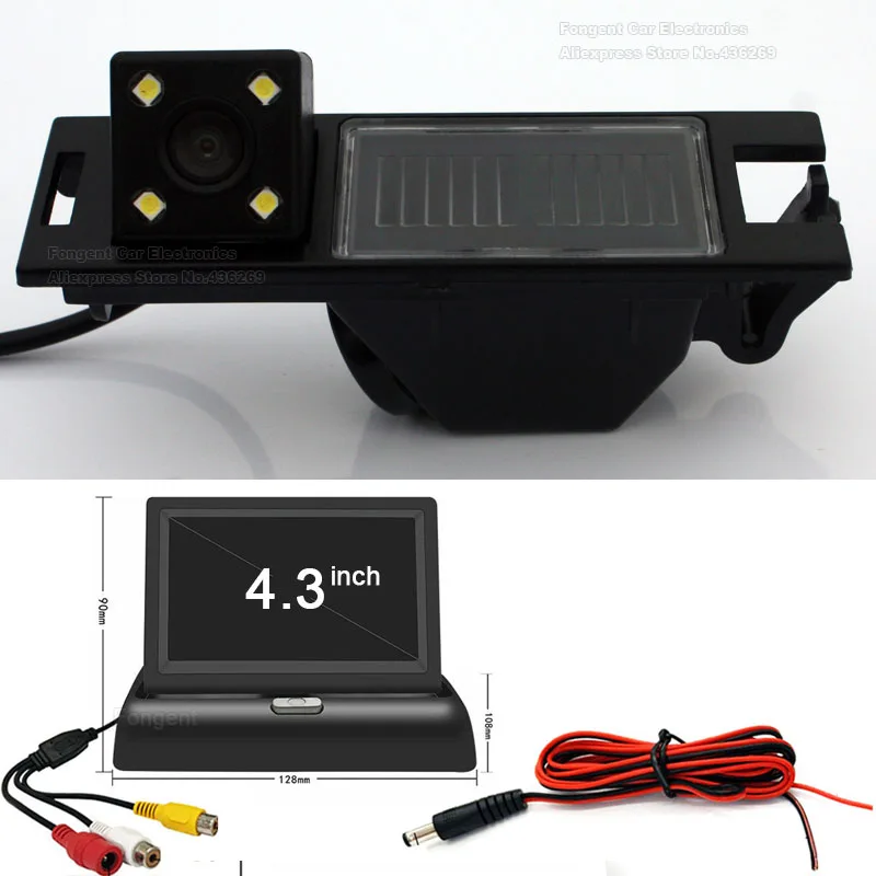 with monitor 4 Для hyundai IX35 IX 35 2008 2009 2010 2011 2012 2013 Tucson Авто резервная Парковка заднего вида Беспроводная камера для машины мониторы - Название цвета: with monitor 4