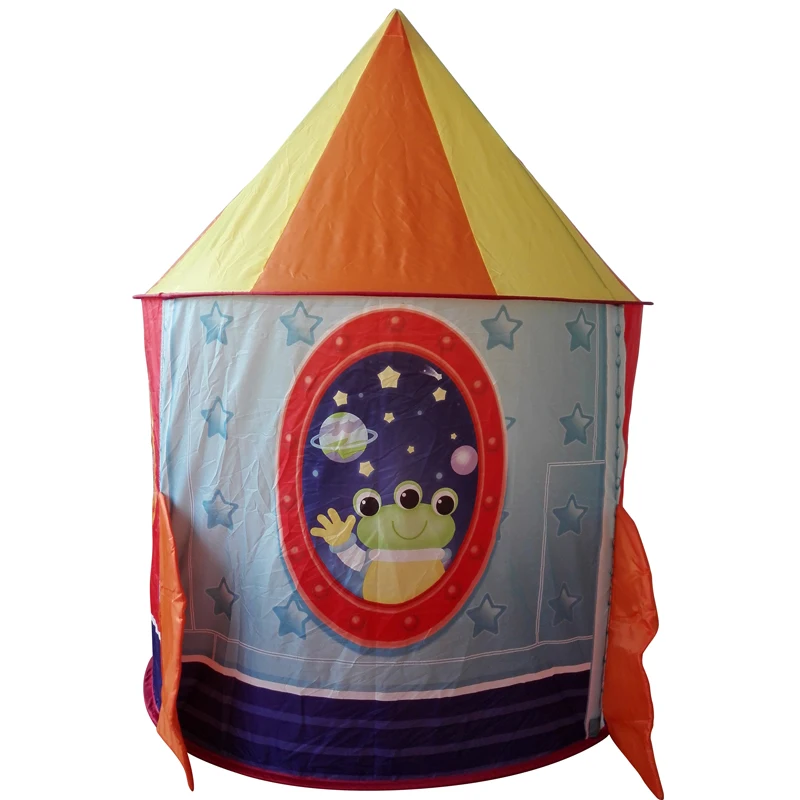 Открытый и закрытый игровой домик палатка Rocketship Space teepee детская игровая