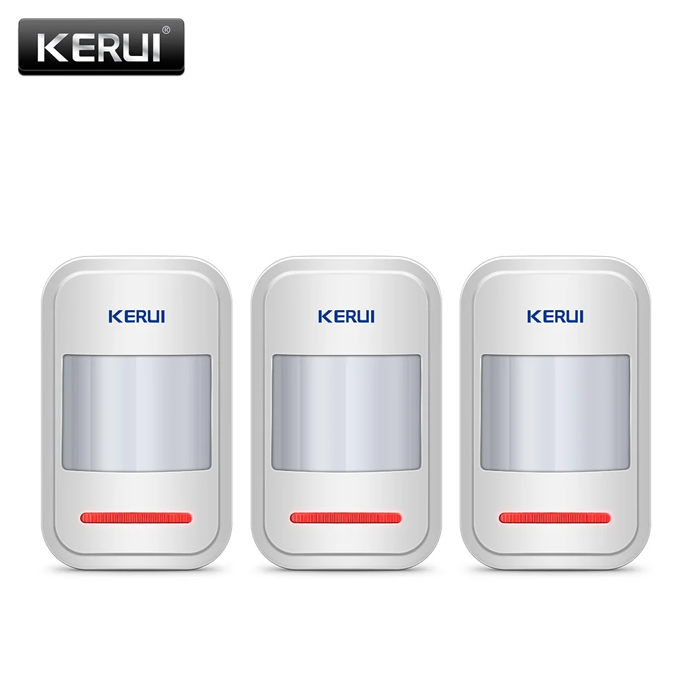 kit 2 KERUI 433 МГц Перезаряжаемые 5В USB Беспроводной движения PIR Сенсор детектор для сенсорной Панель домашняя охранная сигнализация от взлома Системы - Цвет: kit 2