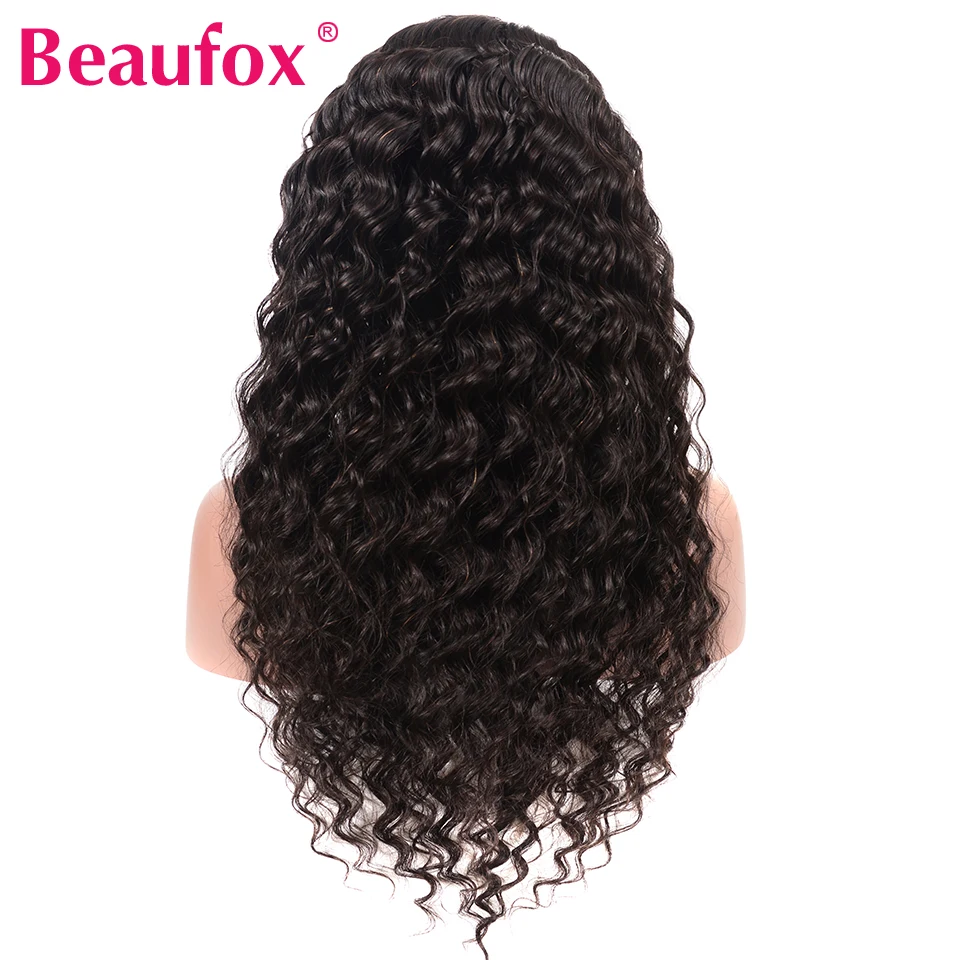 Beaufox 4*4 дюйма U часть парик человеческих волос парики для черных женщин