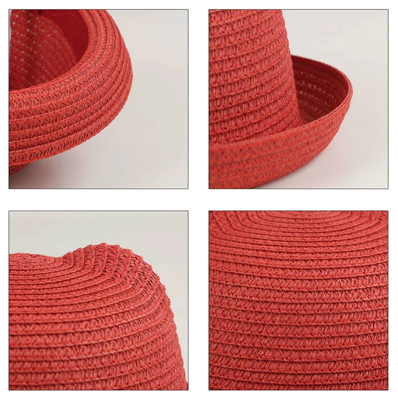 Летняя Детская кепка милая детская дышащая шляпа модная соломенная для